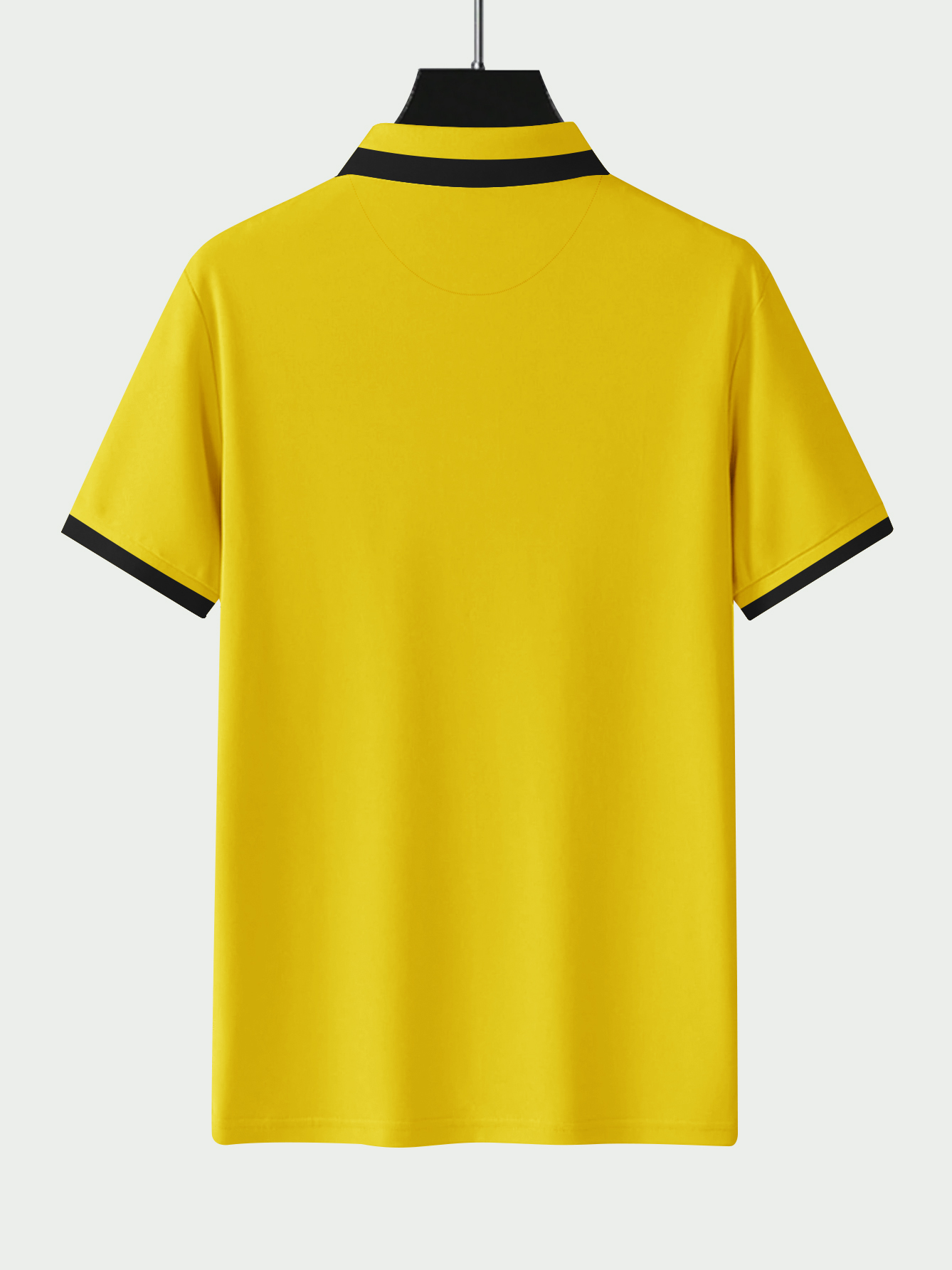 Armani Yellow Lycra Polo Shirt for Mens - Image 4