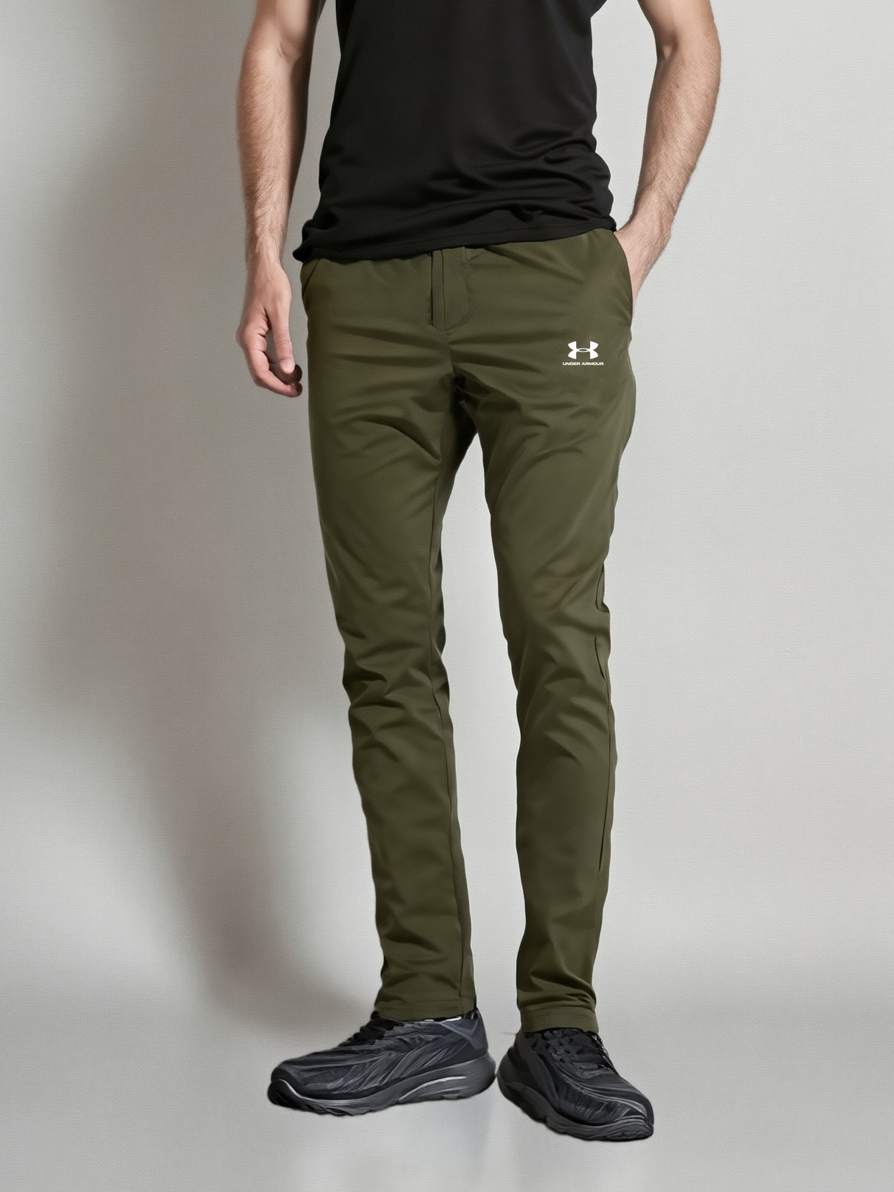Under Armour Men’s Stretchable Lycra Training Trousers Olive Green Colour