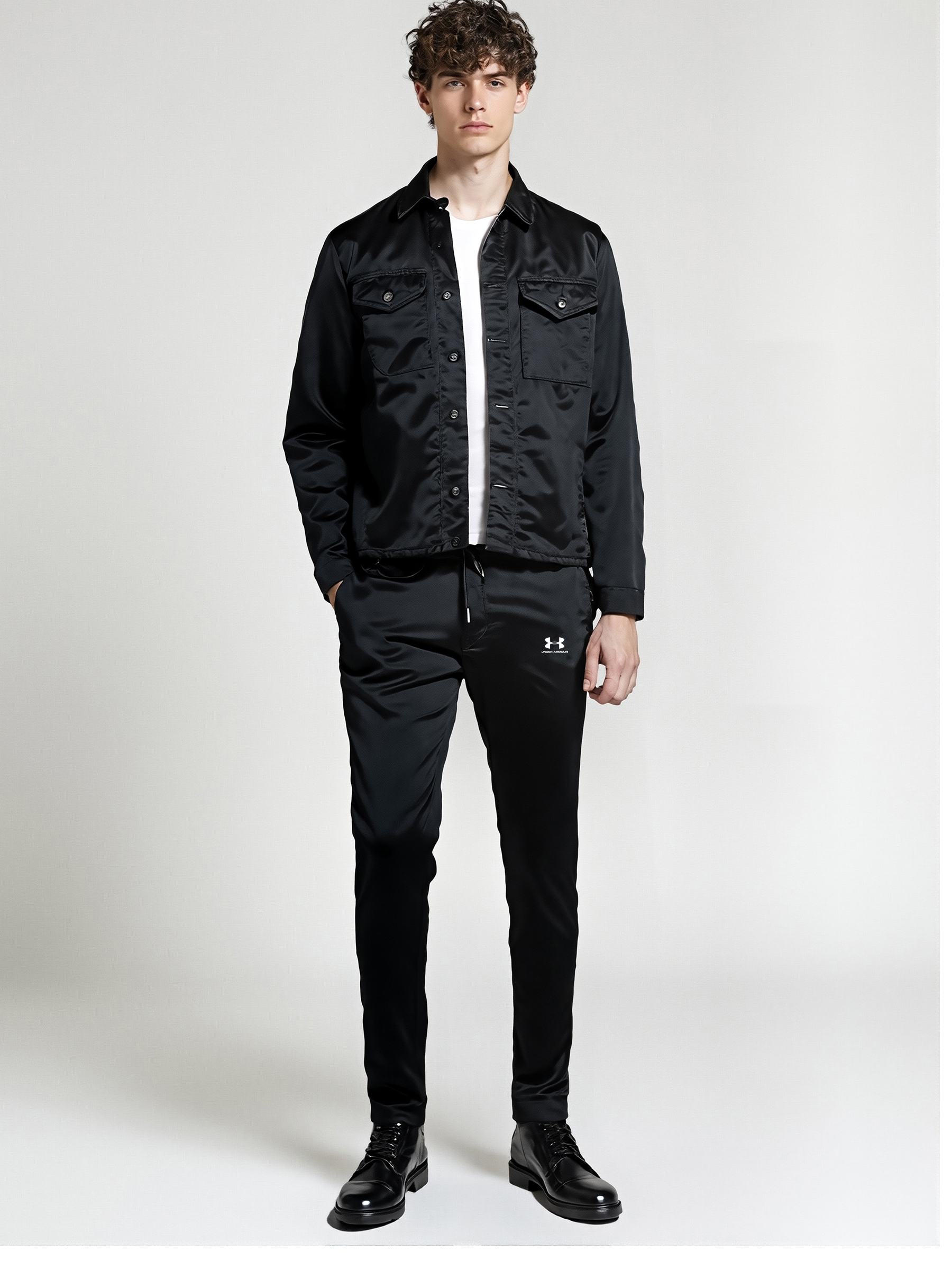 Under Armour Men’s Stretchable Lycra Training Trousers Black Colour - Image 2