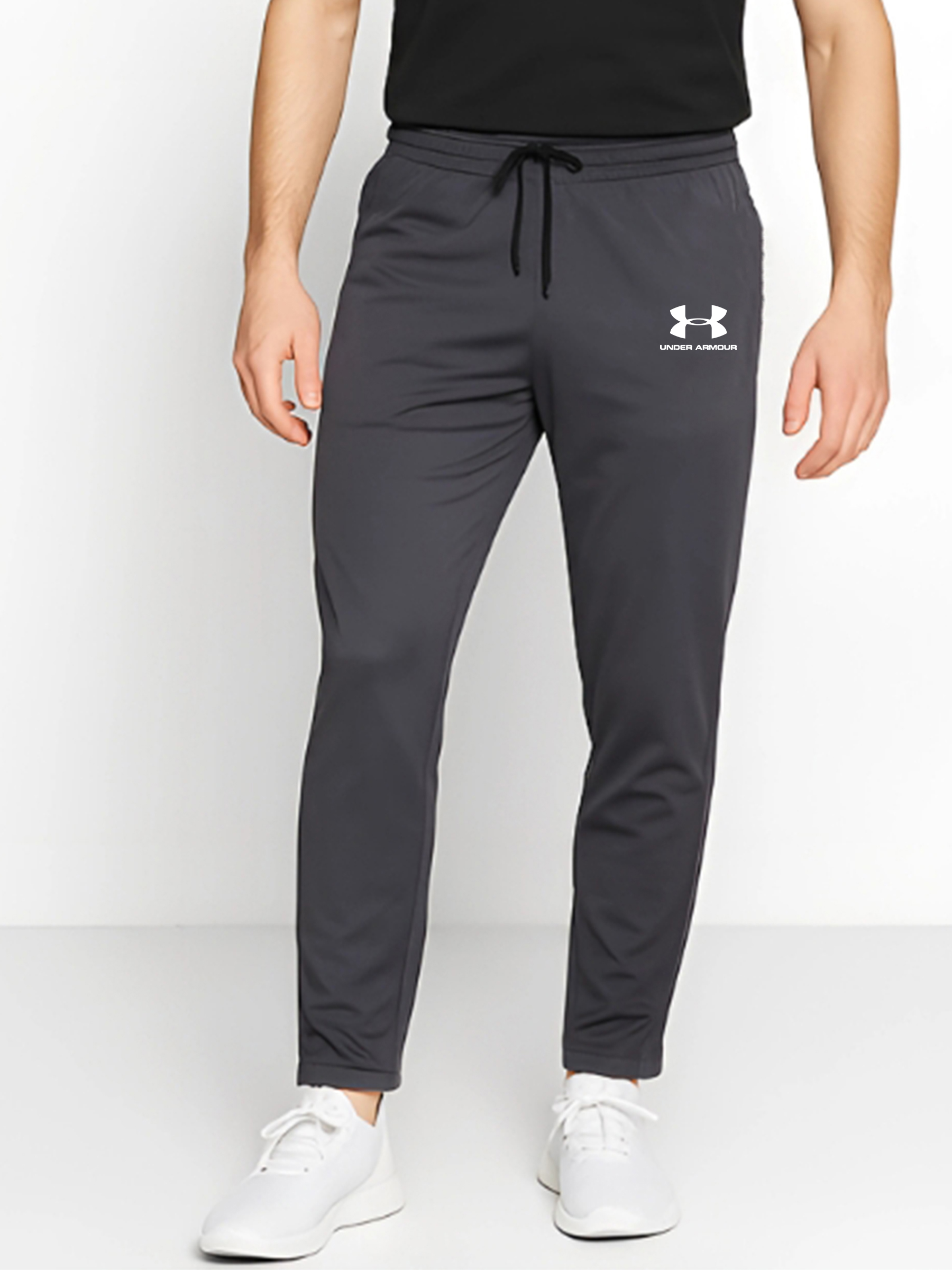 Under Armour Men’s Stretchable Lycra Training Trousers Grey Colour - Image 3